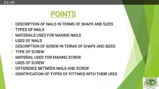 BASIC TECHNOLOGY - MECHANICAL FASTENER (JSS3 WK 2)