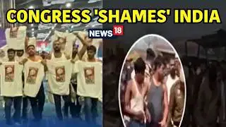 LIVE: CHAOS AT BHARAT MANDAPAM | Youth Congress Workers Shirtless Protests Against PM Modi | N18G