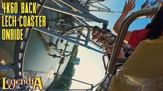 Lech Coaster 4K60 Back Row Onride | Next-Generation Vekoma Rollercoaster is INTENSE! Legendia Poland