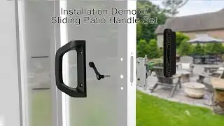#EASILOK Installation Demo of Easilok A10 Sliding Glass Door Lock Handle Set - Matte Black