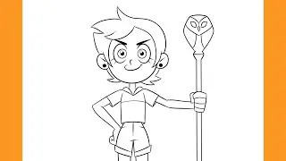 How to Draw LUZ NOCEDA | The Owl House