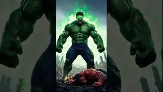 GREEN HULK VS RED HULK DANGEROUS FIGHT💥💀😱#ytshorts #hulk #marvel #avengersforever #viral #shortyz
