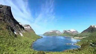 Norway, Bergsbotn, A view from Bergsbotn utsiktsplattform