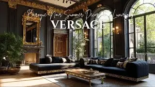 Versace Inspired Baroque Noir Summer Decor with Luxurious Dark Elegance