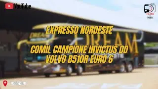 Expresso Nordeste- Comil Campione Invictus DD Volvo B510R em Maring&aacute;-PR