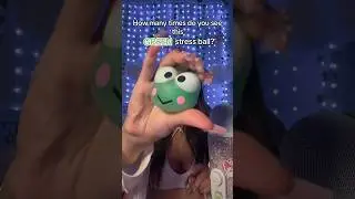 How Many Times Do You See The Green Stress Ball 🟢 #shorts #asmr