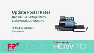 Обновление тарифов при загрузке на счетчике почтовых расходов OptiMail 30