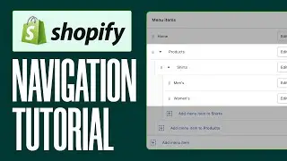 How to Set up Navigation Menu on Shopify 2026 (Step by Step) | Shopify Navigation Tutorial