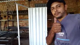 porta de lambril, feita com ferramentas simples