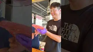 watch a master create premium bluefin tuna sashimi#masterchef #bluefintuna #satisfyingvideo