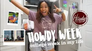 college week in my life | howdy week 2019, moving in & balancing work