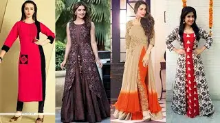 Latest Long Kurti / Kurta Design Images  2018 || Stylish Long kurti Design Collection2018-19