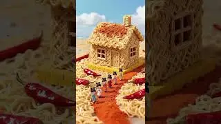 Miniature dumpling making the food house 