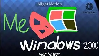 Windows 2000 Logo in Old School 