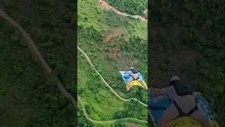 Carpet Dreams and Skydiving Reality. #BaseJumping #ParachuteStunt #AdrenalineRush #CarpetJump