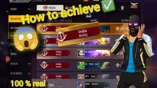 How to achieve Glory title in free fire 🔥🔥🔥