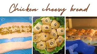 Jalapeno Chicken cheesy bread #cheesybread #viralbread #trendingvideo #aliacooks555 #explore  #fyp