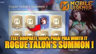 TESTING DROPRATE!! Event Rogue Talon's Summon Skin Limited Masha Summon Mobile Legends 2025