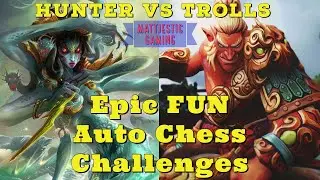 BATTLE OF THE AGES! Hunters Vs Trolls Dota Auto Chess CLASS Vs RACE Challenge Fun Arcade Mode Replay