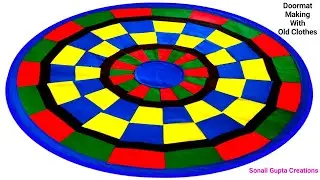 Super Easy Doormat Idea/Paydan Banane Ka Tarika/Mats/Doormat Making At Home/Doormat With Old Clothes