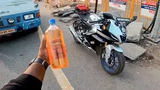 Yamaha R15 V4 M City mileage test 💥/Vishnu gaja ❤️