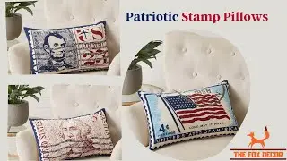 Patriotic Stamp Pillows, Favorite Patriotic Throw Pillows Independence Day Throw Pillows You'll Love