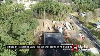 Village of Rothschild Water Treatment Facility PFAS Building Aerial 11.12.24