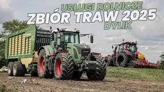 Zbi&oacute;r traw 2025✓Ur.Dylik✓Ur.Pietraszewski✓Fendt 936 vario✓Krone ZX430GD✓Valtra T144✓Holaras Jumbo