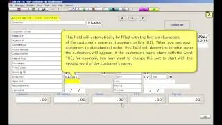 Customer File Maintenance Control