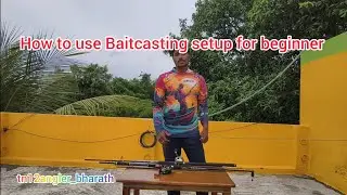 How to use Baitcasting setup for beginners in tamil  🎣