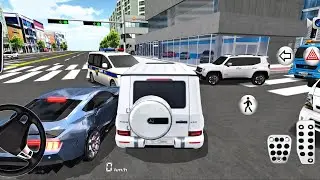 New White Mercedes G Class Car for Parking &ndash; 3D Driving Class Android Game || Car Game #gameplay