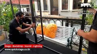 Mini stage & backdrop @Venice Di Iris Watcharapon  | QUICKSTAGE