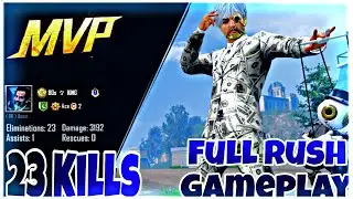 23 KILLS!!😱 I LANDED ON MILITARY BASE | FULL RUSH GAMEPLAY | 80s KING| PUBG Mobile