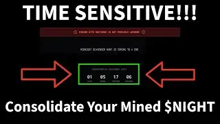 Consolidate your $NIGHT Mining Rewards Before Time Runs out!
