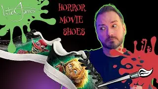 Custom Painted Horror Shoes Feat. Chucky, Jack Skellington, Crooked Man & The Nun