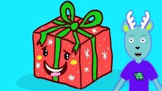 How to Draw a Christmas Present Character - Lets Draw with Doodle Clubhouse