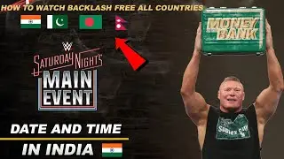 Saturday Night Main Event Date And Time India.