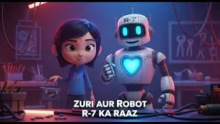 &ldquo;Zuri Aur Robot R-7 Ka Raaz | Heart-Touching Robot Story&rdquo;जूरी और रोबोट आर-7 का राज़  Cartoon Zindagi