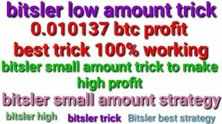 bitsler i make 0.01013 ! no risk bitsler high amount trick working in bitsler low balance strategy