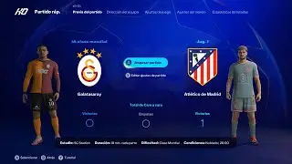 EA Sports FC 25 (Espa&ntilde;ol) PC. Champions: Galatasaray vs Atl&eacute;tico Madrid. Control Manual/Simulaci&oacute;n