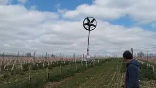 Mobile Frost Fans prevent vine damage