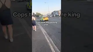 Cops think they&rsquo;re king until&hellip;E3077 #car #carmeet #carenthusiast #carlovers #carguy #police #funny