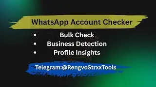 WhatsApp Account Checker Tool Stroxshop