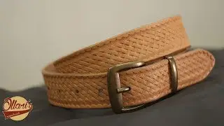 Making a Simple Leather Belt/ Beginner leatherworking project