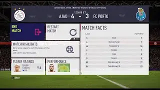 FIFA 18 | Ajax 4 vs FC Porto 3 at the Amsterdam Arena (04.13.20)