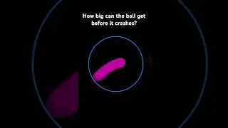 Ball gets bigger on bounce #python #coding #ball #physics #gravity #pygame