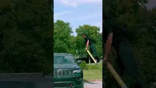 Pogo stick master! ✈️ #shorts #slowmotion