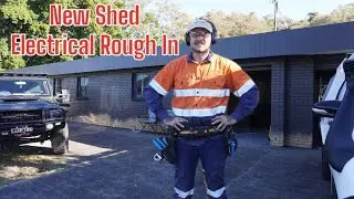 Out Of The Office And On The Tools- Electrician Renovating New Shed - Rough In / First Fix