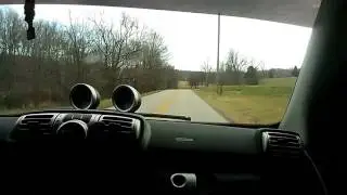 running around wth dad in the smart car