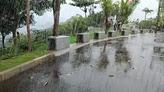 Walking in the rain on Sagara beach, very calming and cool, perfect for sleeping #rainsounds